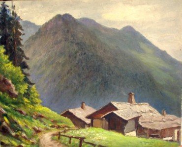 Vente en ligne : MERGIER Marcel - Chalets des Granges au Danay 1953 Vente en ligne : Chalets des Granges au Danay 1953