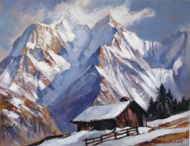 Vente en ligne : Le Mont Blanc vu des Chattrix St Nicolas de Véroce