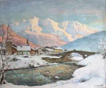 Vente en ligne : Le Mont Blanc au soleil couchant, St Martin 1976