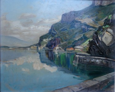 Vente en ligne : COMMUNAL Joseph Victor - Paysage de Brizon St-Innocent en Savoie Vente en ligne : Paysage de Brizon St-Innocent en Savoie