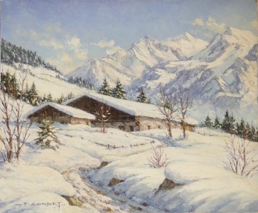 Vente en ligne : CORBET Paul - le Mont blanc en hiver, vallée des Contamines Vente en ligne : le Mont blanc en hiver, vallée des Contamines