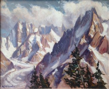 Vente en ligne : WIBAULT Marcel - De Flégère, La Mer de Glace les Grandes Jorasses.. Vente en ligne : De Flégère, La Mer de Glace les Grandes Jorasses..