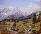  Le Mont Blanc, la vallée des Contamines en été