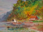  THE CORNER OF THE LAKE GENEVA 1985