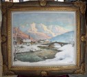  ABRATE Ange Le Mont Blanc au soleil couchant, St Martin 1976