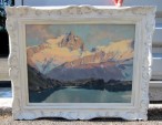  CONTENCIN Charles Henri Soir sur la Meije et le Lac Lérié