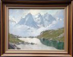  CONTENCIN Charles Henri Le Lac Blanc, les Aiguilles de Blaitière
